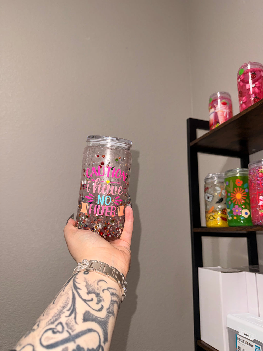 “If my mouth doesn’t say it, my face will” 16 oz!